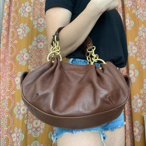 Juicy Couture Brown Leather Shoulder Bag
